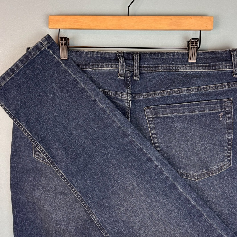 The Perfect Jean NYC Slim Thick Mens 36x34 Blue Dark Wash Denim Stretch‎ Jeans